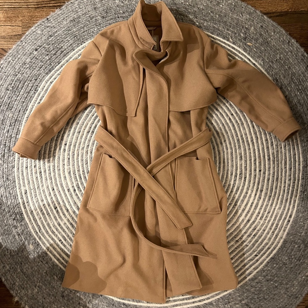 Abercrombie & Fitch Elevated Double Cloth Trench Coat